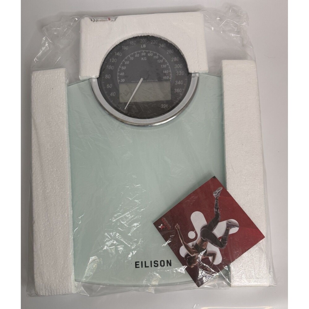 EILISON 2-in-1 Digital & Analog Bathroom Scale, 400 lbs, Large Display